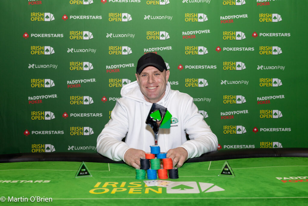 Irish Open Ambassador Chris Dowling wins €3,000 Cuatro PLO High Roller