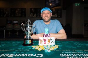 Running hot: Sascha Manns races to second HORSE victory at Aussie Millions
